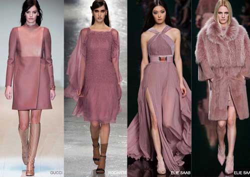 Màu hồng tím thời trang mùa thu 2015