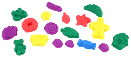 mẫu hình được làm từ khuôn, tiệm bánh vui vẻ, Play-Doh A0318, đất nặn, đất sét nặn